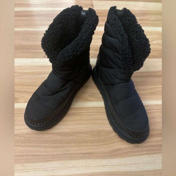 Sam Edelman Faux Fur Lined Insulated Ozie Boot in Black Size 8 New - Picture 6 of 12